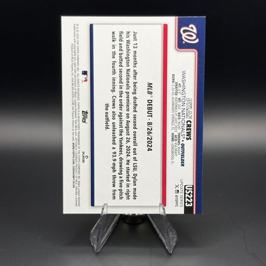 Dylan Crews (Topps Foil Pattern) - 2025 Topps Update #US223