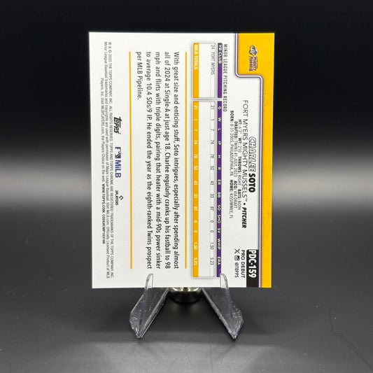 Charlee Soto (Red Holo Foil 5/5) - 2025 Topps Pro Debut Chrome #PDC-159