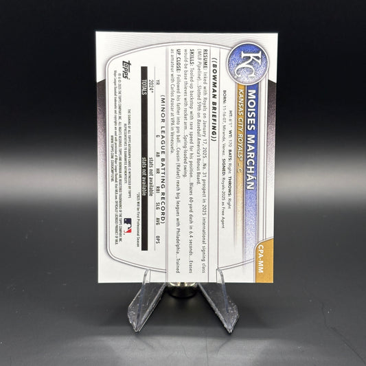 Moises Marchán - 2025 Bowman Chrome Prospects Autograph #CPA-MM