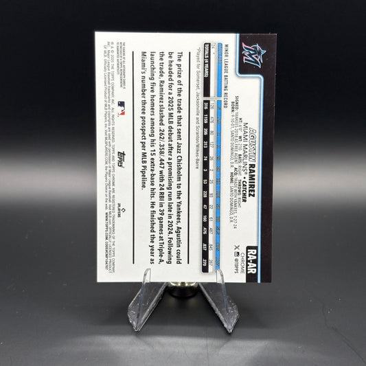 Agustín Ramírez - 2025 Topps Chrome Update Autograph #RA-AR