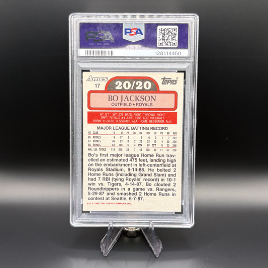 Bo Jackson - PSA 5 - 1989 Ames 20/20 Club #17
