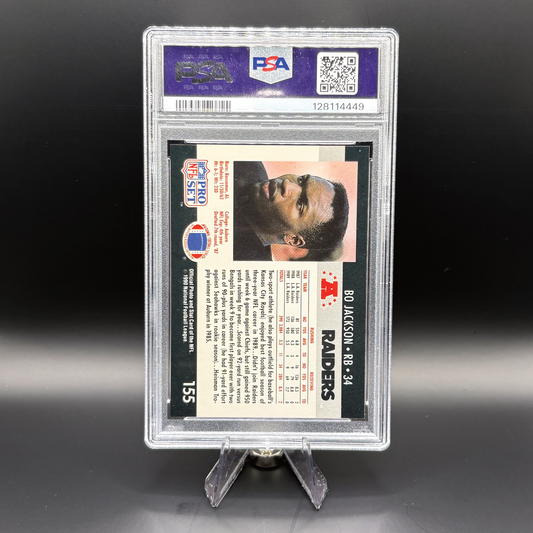 Bo Jackson - PSA 8 Near Mint-Mint - 1990 Pro Set #155