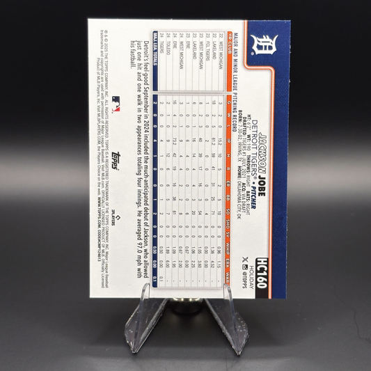 Jackson Jobe (Purple 185/199) - 2025 Topps Holiday Chrome #HC160