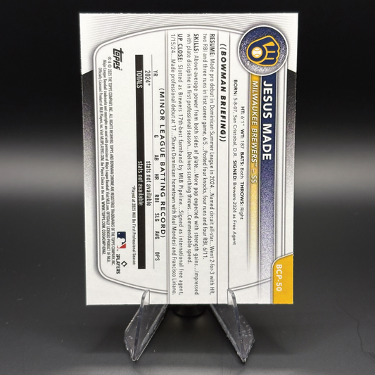 Jesus Made (Mojo) - 2025 Bowman Chrome Prospects #BCP-50