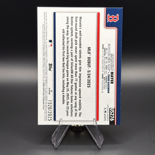 Marcelo Mayer (Gold Border 1520/2025) - 2025 Topps Update #US276