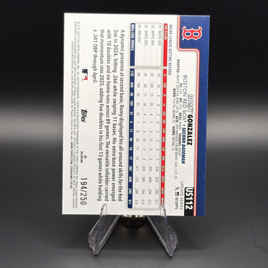 Romy Gonzalez (Purple Rainbow Foil 194/250)- 2025 Topps Update #US112