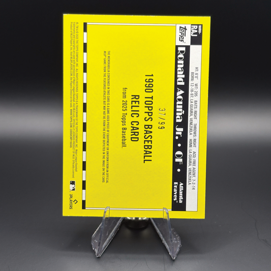 Ronald Acuna Jr. (Green 37/99) - 2025 Topps Update 1990 Relic #90RU-RAJ