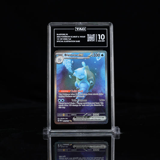 Blastoise ex (Special Illustration Rare) - TAG 10 Gem Mint - 2023 Pokémon Scarlet & Violet 151 #200/165