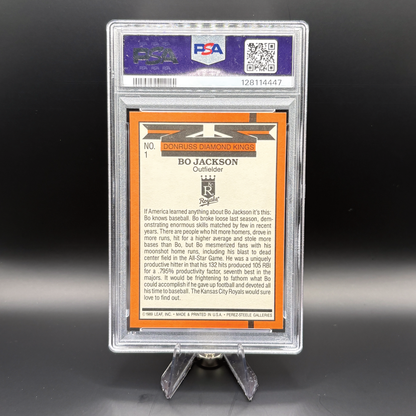 Bo Jackson (Diamond Kings) - PSA 6 Near Excellent-Mint - 1990 Donruss #1