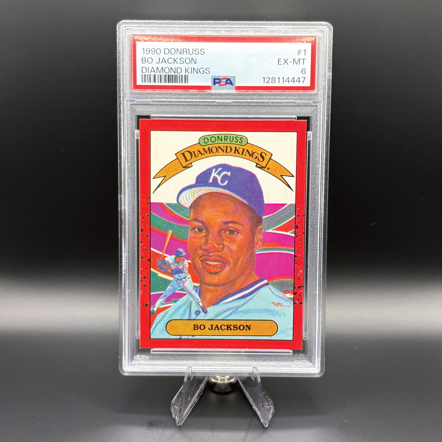 Bo Jackson (Diamond Kings) - PSA 6 Near Excellent-Mint - 1990 Donruss #1