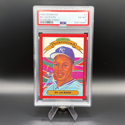 Bo Jackson (Diamond Kings) - PSA 6 Near Excellent-Mint - 1990 Donruss #1