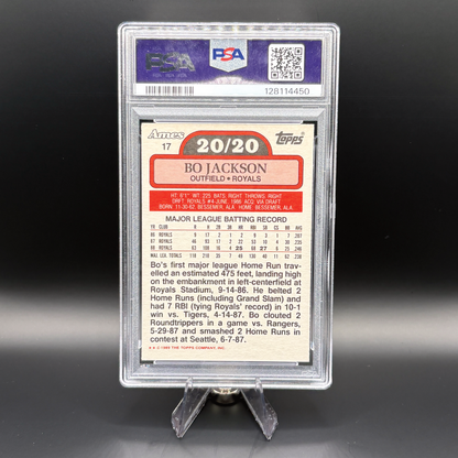 Bo Jackson - PSA 5 Excellent - 1989 Ames 20/20 Club #17