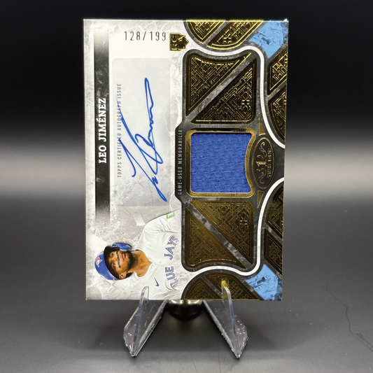 Leo Jimenez (128/199) - 2025 Topps Tier One Autographed Tier One Relic #AT1R-LJ