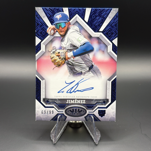 Leo Jimenez (Blue Foil 69/99) - 2025 Topps Tier One Break Out Autograph #BOA-LJ