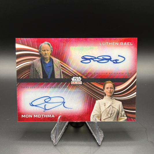 Skarsgård & O'Reilly (Red 2/5) - 2025 Topps Star Wars Dual Autograph #DA-SG