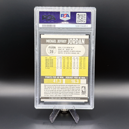 Michael Jordan - PSA 7 Near Mint - 1990 Fleer #26