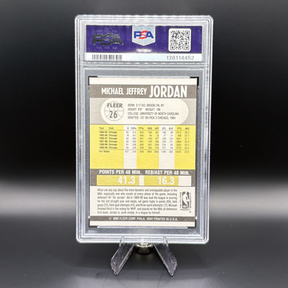 Michael Jordan - PSA 8 Near Mint-Mint - 1990 Fleer #26