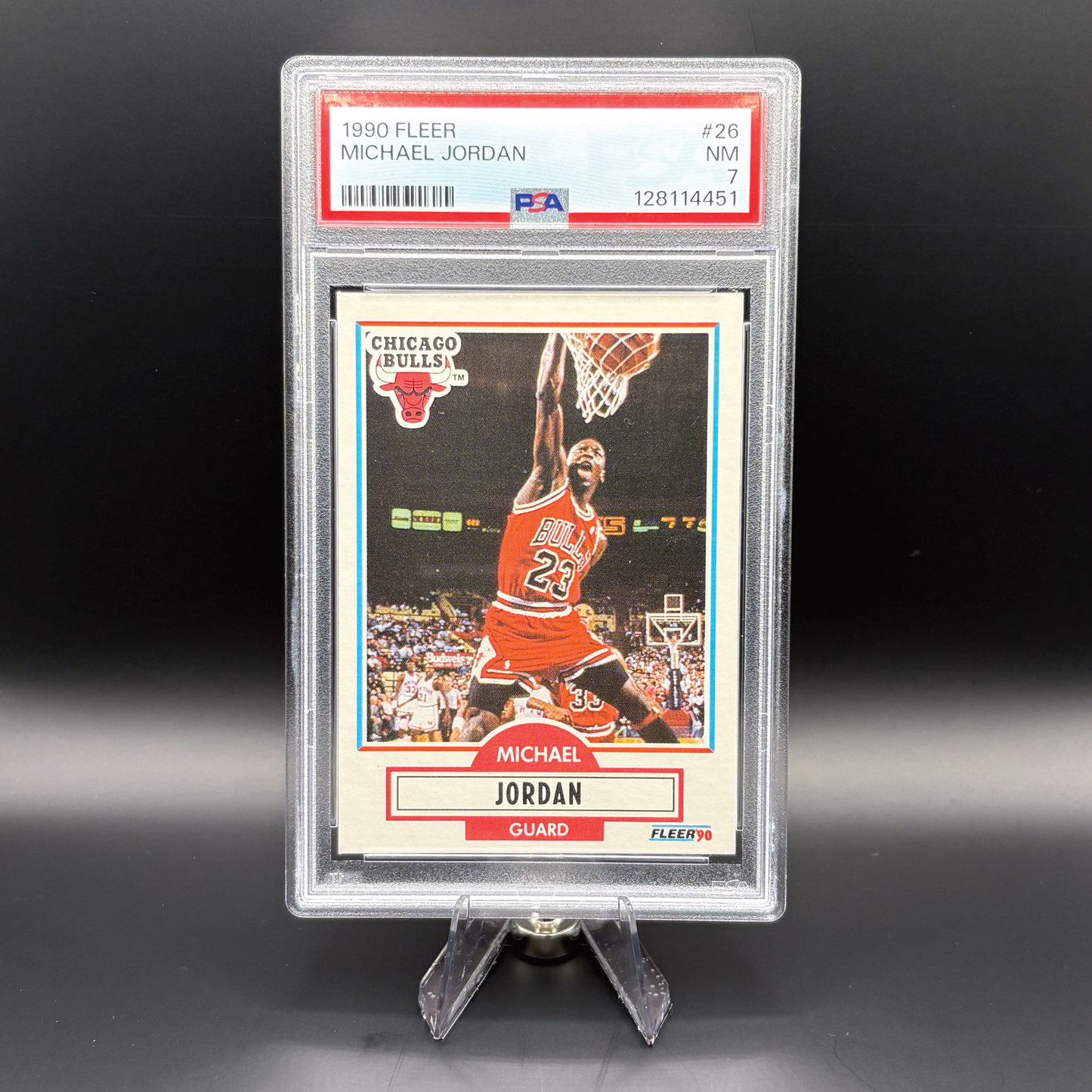 Michael Jordan - PSA 7 Near Mint - 1990 Fleer #26