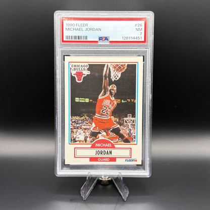 Michael Jordan - PSA 7 Near Mint - 1990 Fleer #26