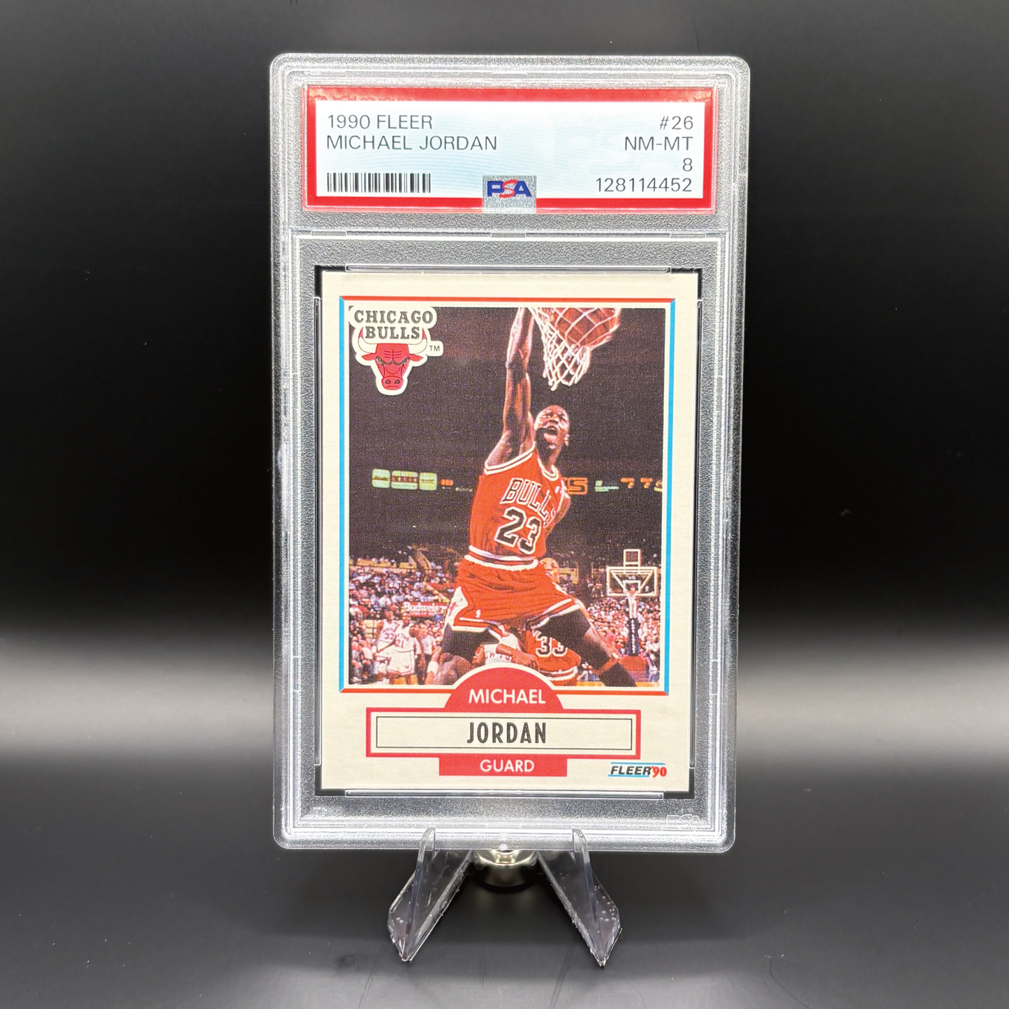 Michael Jordan - PSA 8 Near Mint-Mint - 1990 Fleer #26