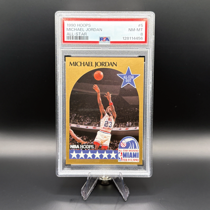 Michael Jordan - PSA 8 Near Mint-Mint - 1990 Hoops #5
