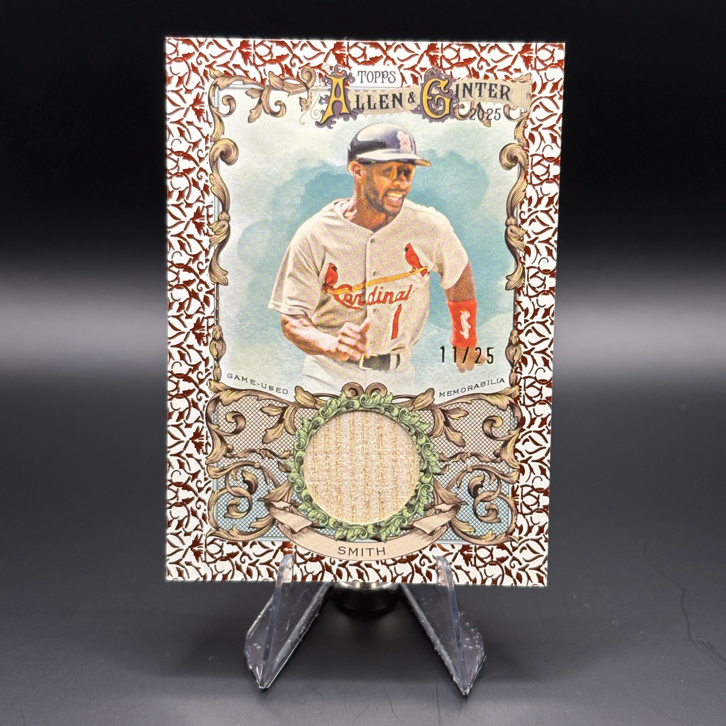 Ozzie Smith (Orange Foil 11/25) - 2025 Topps Allen and Ginter Relic #AGR-OS