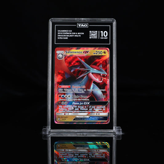 Salamence GX (Ultra Rare) - TAG 10 Gem Mint - 2018 Pokémon Sun & Moon Dragon Majesty #44/70