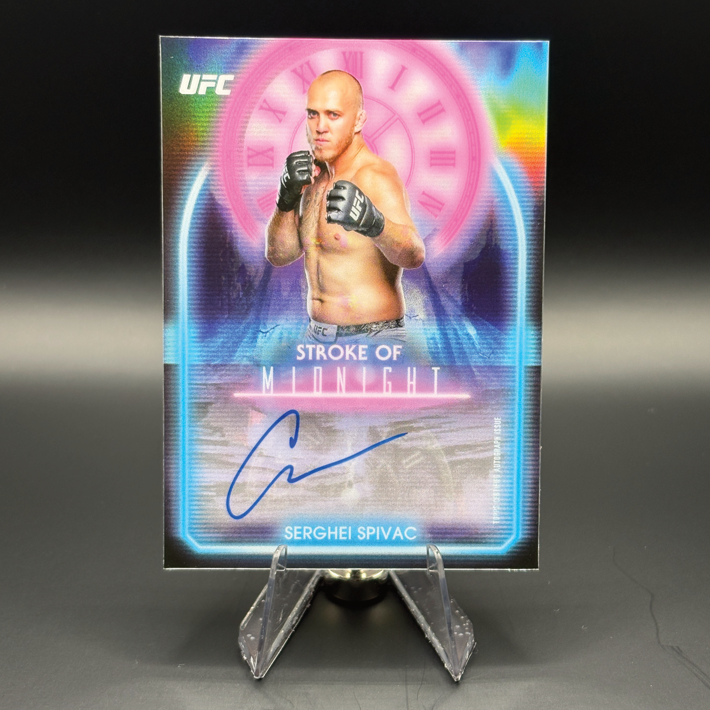 Serghei Spivac - 2025 Topps Midnight UFC Stroke of Midnight Autograph #SMA-SS