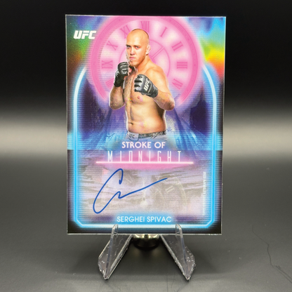 Serghei Spivac - 2025 Topps Midnight UFC Stroke of Midnight Autograph #SMA-SS