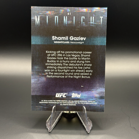 Shamil Gaziev (Moonrise 12/25) - 2025 Topps Midnight UFC #41